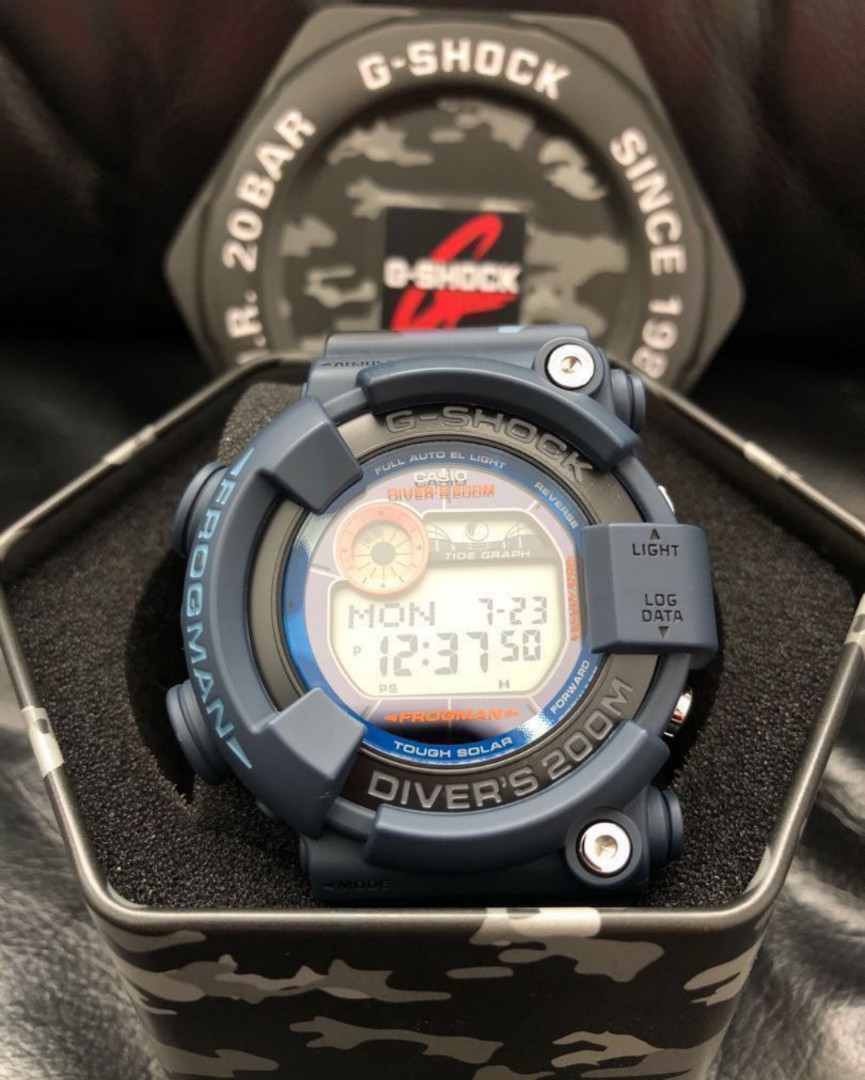 G SHOCK FROGMAN GF 8250CM BLUE CAMO Men s Fashion Watches Accessories Watches on Carousell