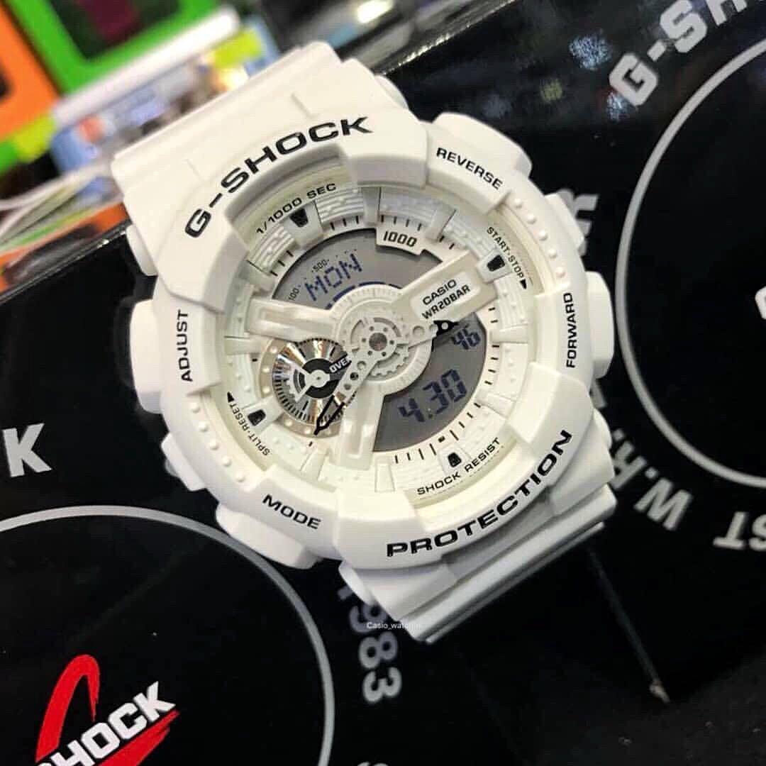 G Shock Marine White Special Colour Model GA 110MW 7ADR ga110 GA110 GA 110MW ga 110mw ga110mw GA110MW ga 110mw 7adr Casio CASIO