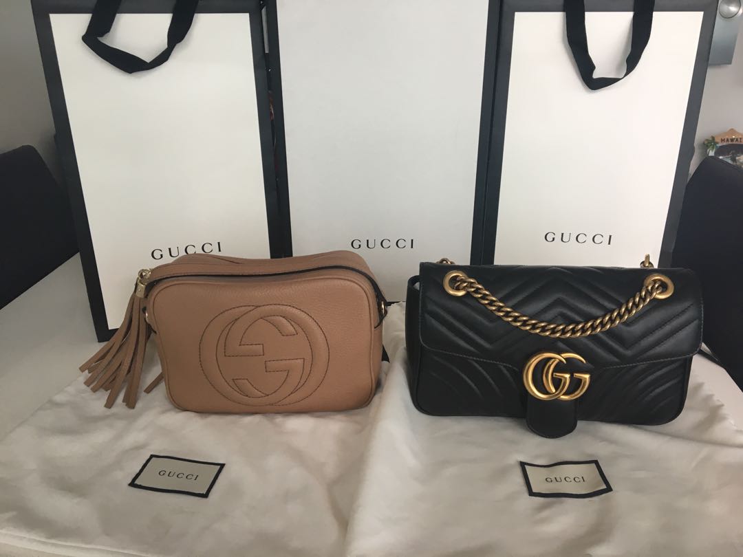 Gucci Soho Disco Leather Bag in Rose Beige (Light Tan) RRP $1465, Women&#39;s Fashion, Bags ...
