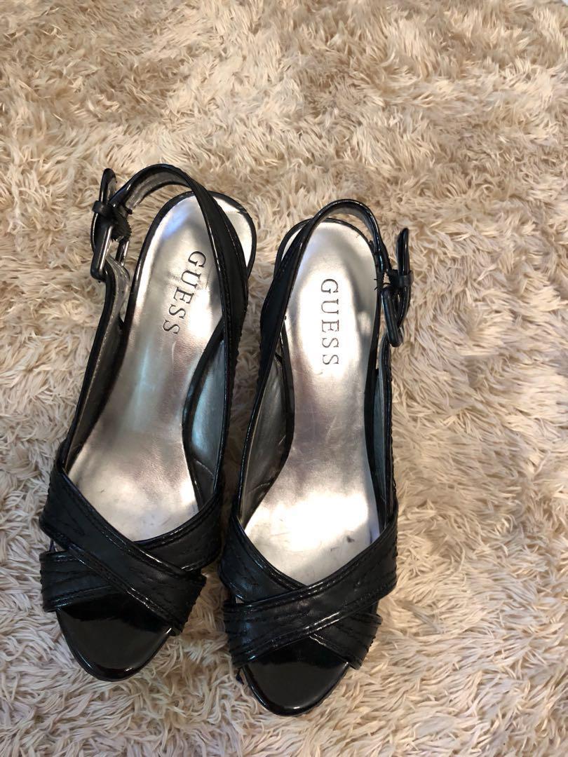 G by top guess black heels