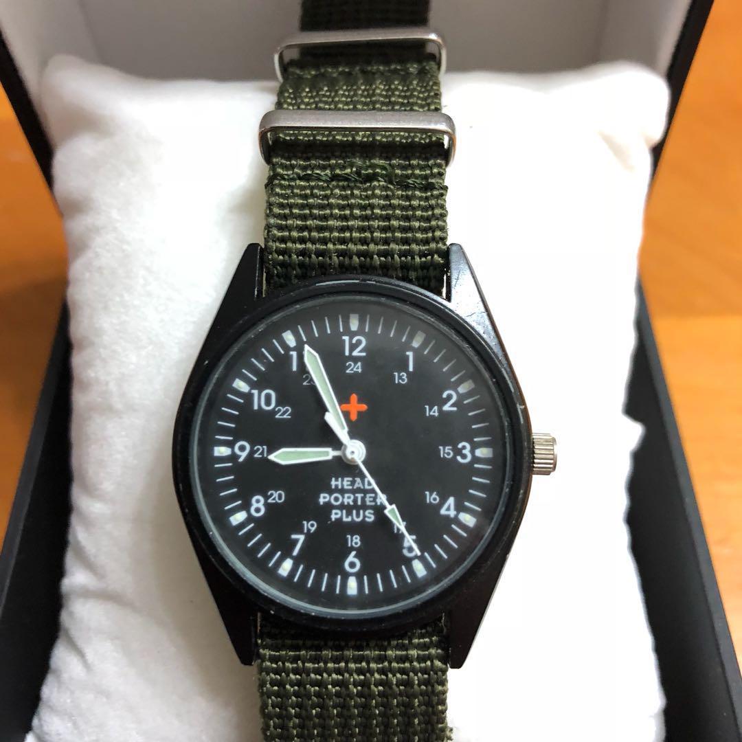 Head porter all black sales military watch