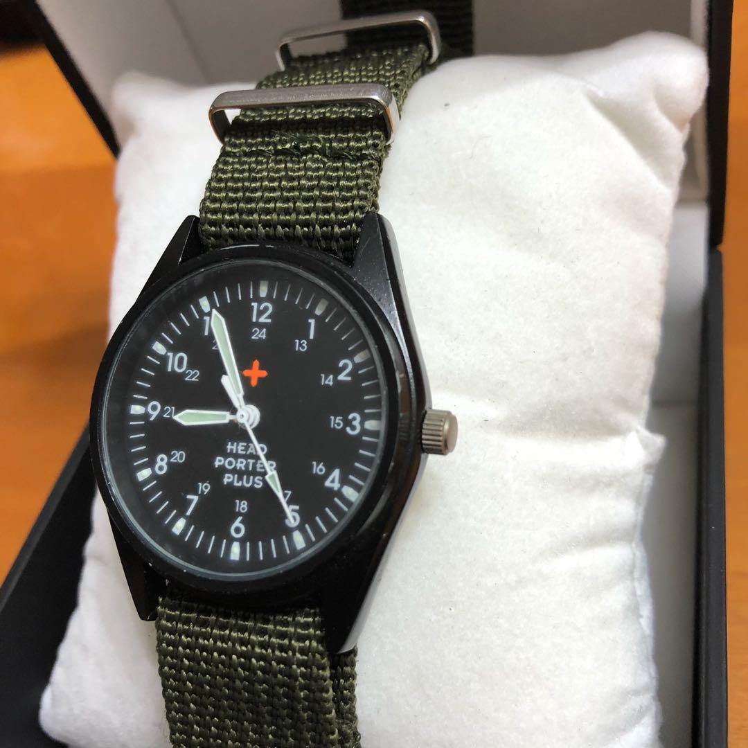 Head porter all black sales military watch