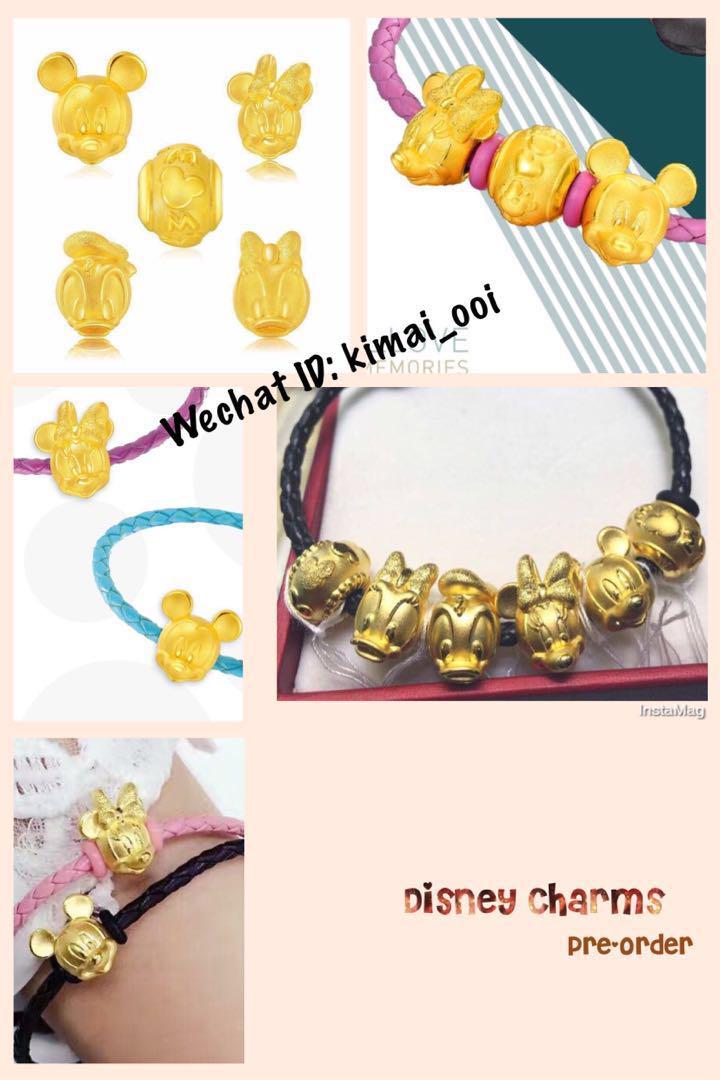 24kブレスレット チャーム 純金 24金 周大福 chow tai fookの