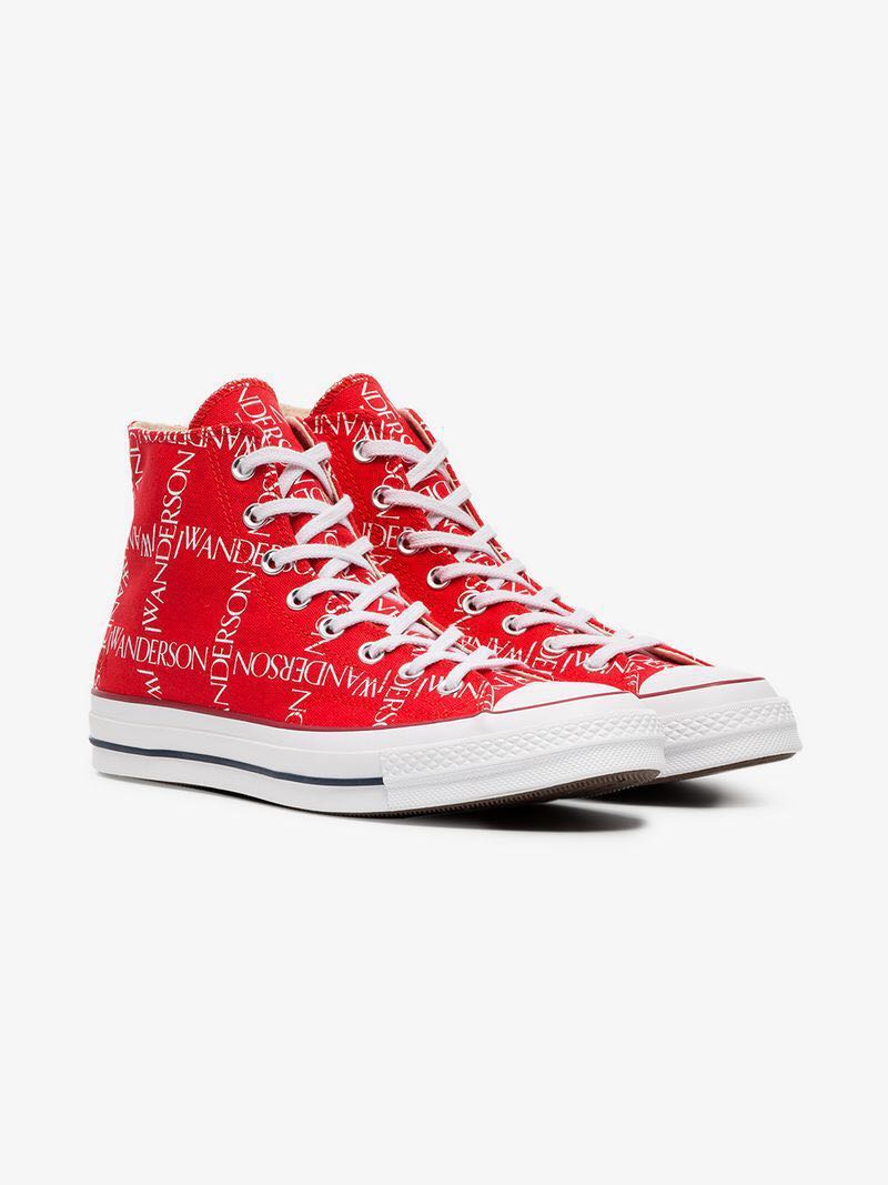 jw anderson red converse