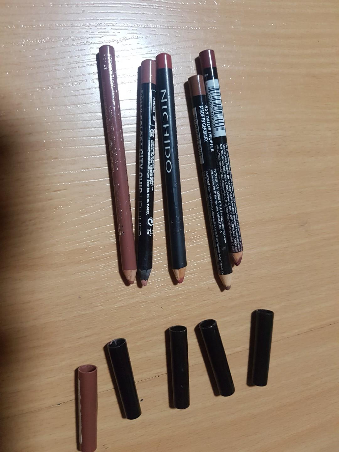Lip Pencil Bundles!! (Category: Makeup) located in Quezon City. Submitted by rdl09 (Listing ID 184350669, Image 2). Description: 400 for all.