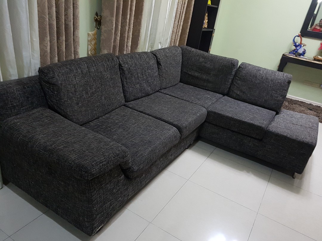 L shape sofa hot sale uratex