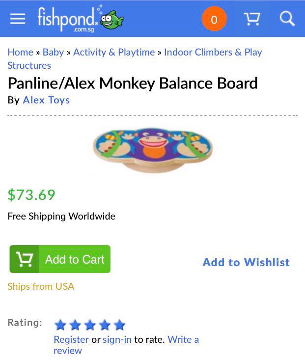 Alex monkey balance shop board