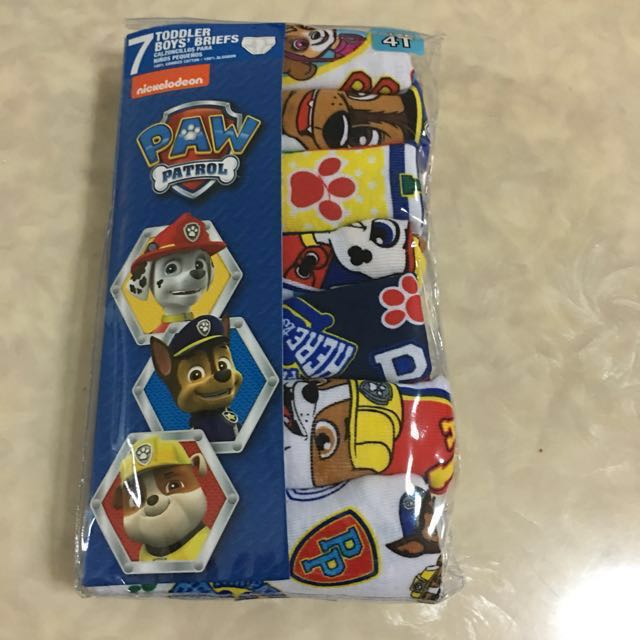 Pack of Seven Paw Patrol Boys Handcraft  Toddler Brief 