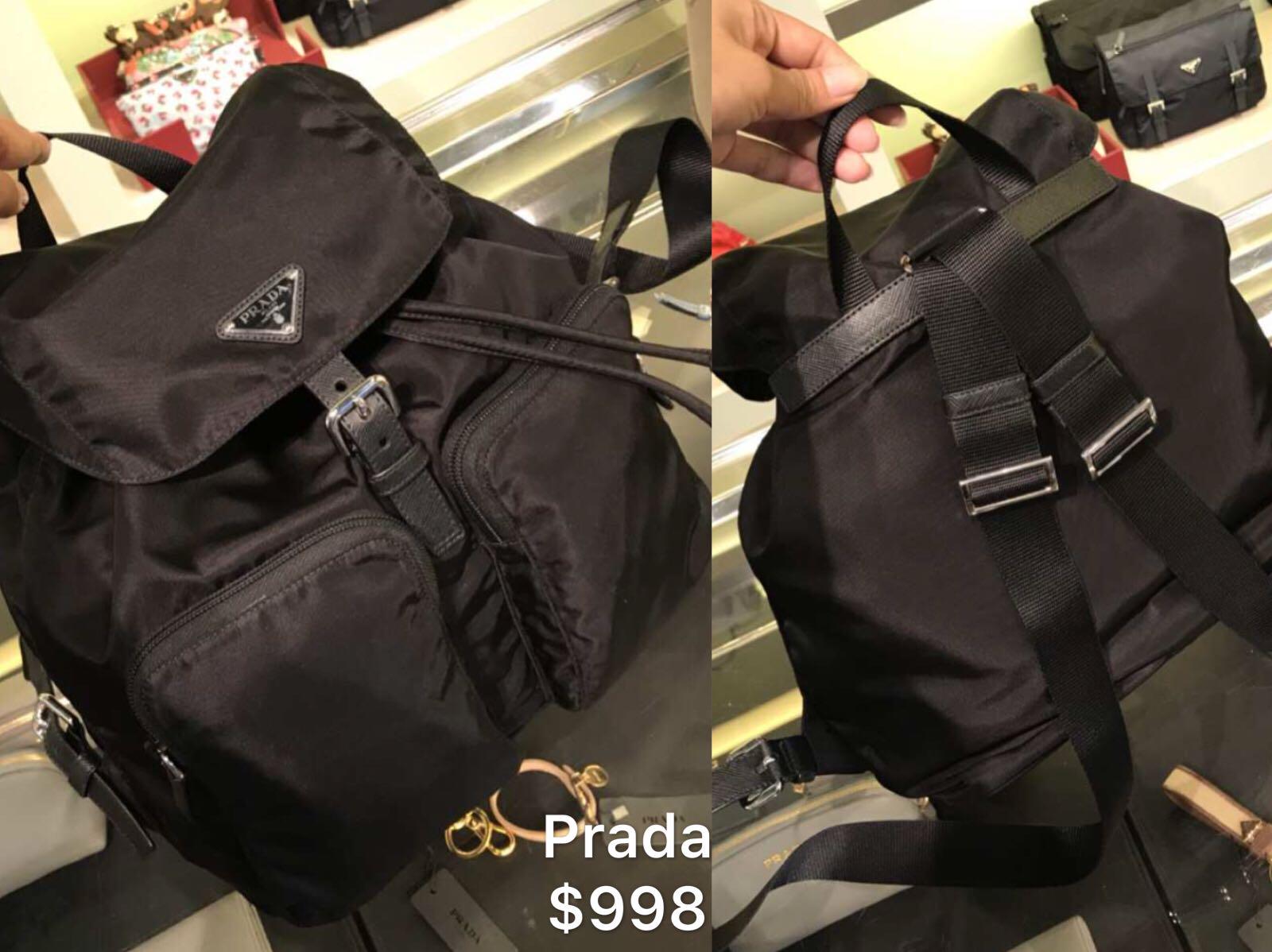 prada backpack outlet