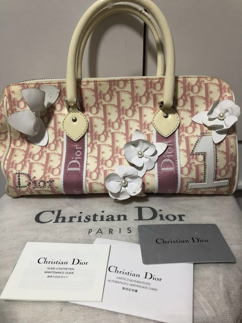 Dior Girly Boston Bag – Dina C's Fab and Funky Consignment Boutique