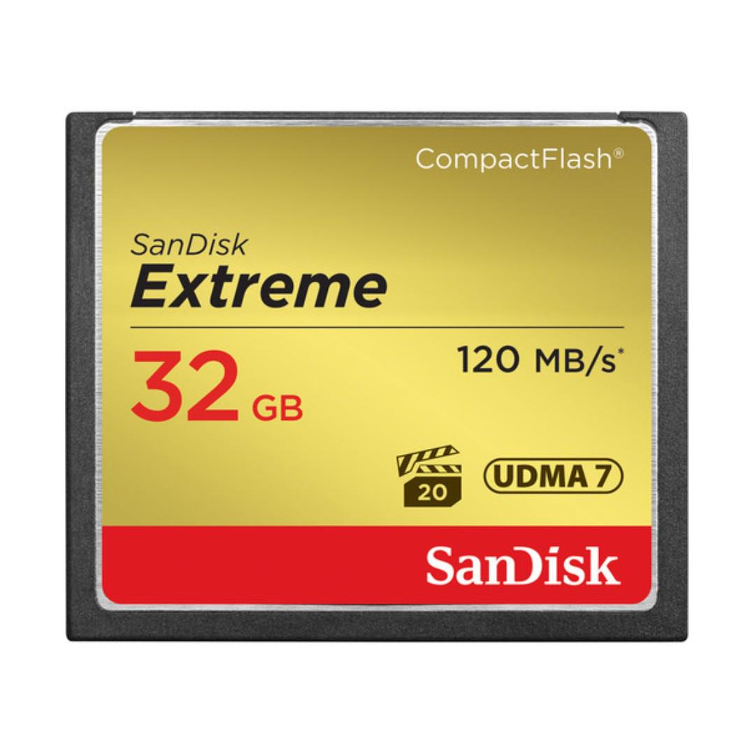 Sandisk Extreme Compact Flash UDMA 7 32GB SDCFXSB-032G (Category: Hard Disks & Thumbdrives) located in San Juan City. Submitted by princessshyph (Listing ID 184221093, Image 2). Description: Product Highlights 32GB Storage Capacity Read Speed up to 120 MB/s Write Speed up to 85 MB/s UDMA 7 Compliant.