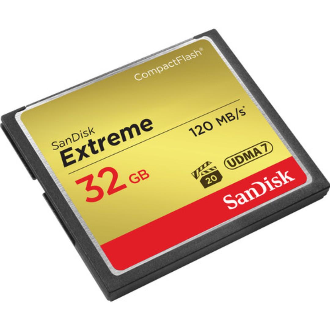 Sandisk Extreme Compact Flash UDMA 7 32GB SDCFXSB-032G (Category: Hard Disks & Thumbdrives) located in San Juan City. Submitted by princessshyph (Listing ID 184221093, Image 3). Description: Product Highlights 32GB Storage Capacity Read Speed up to 120 MB/s Write Speed up to 85 MB/s UDMA 7 Compliant.