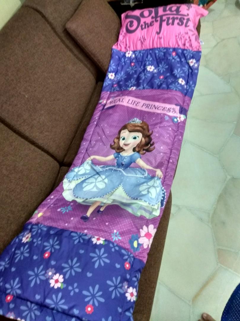 Sofia The First Foldable Sleeping Bag With Pillow Babies