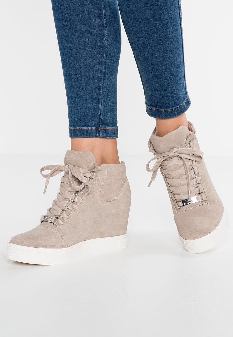 womens leather high top trainers