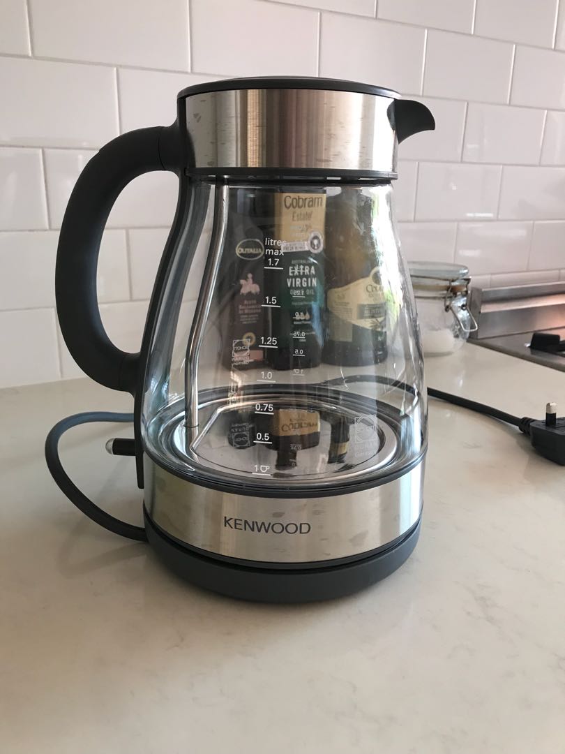 Stylish Kenwood Glass Kettle Furniture Home Living Kitchenware Tableware Other Kitchenware Tableware on Carousell