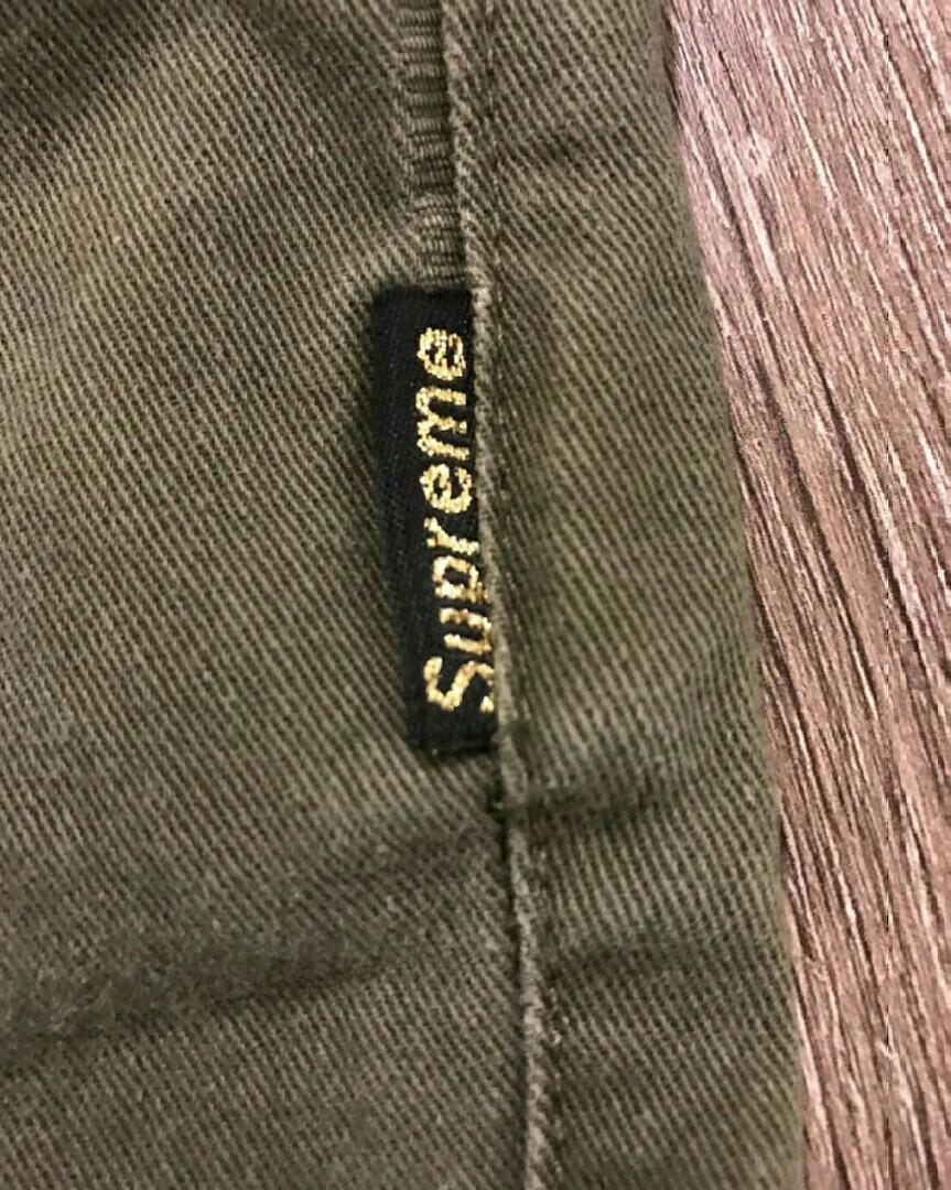 Supreme x cdg jogger pants, Fesyen Pria 