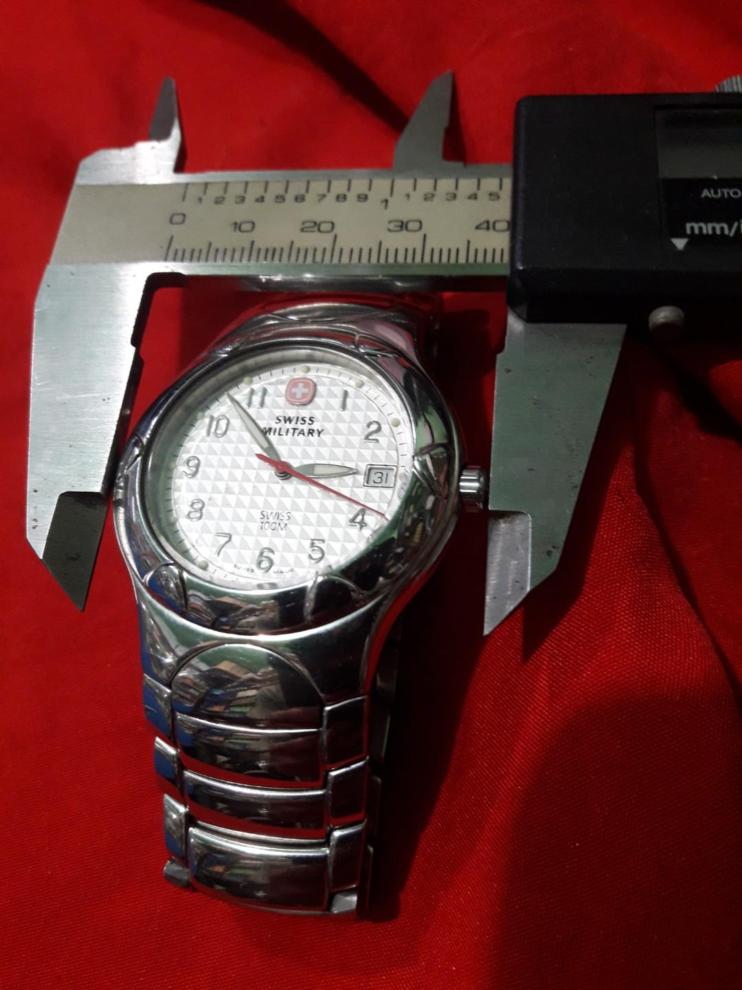 SWISS MILITARY (Category: Men's Watches) located in Manila. Submitted by thegreat. (Listing ID 184250610, Image 1). Description: Yes its Authentic swiss military watch Good running condition All stainless steel slightly use 260 . 0497 Swiss made.