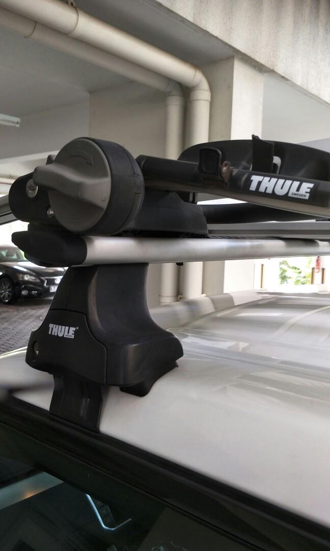 Thule universal roof bars, rack and bicycle carrier, Car Accessories