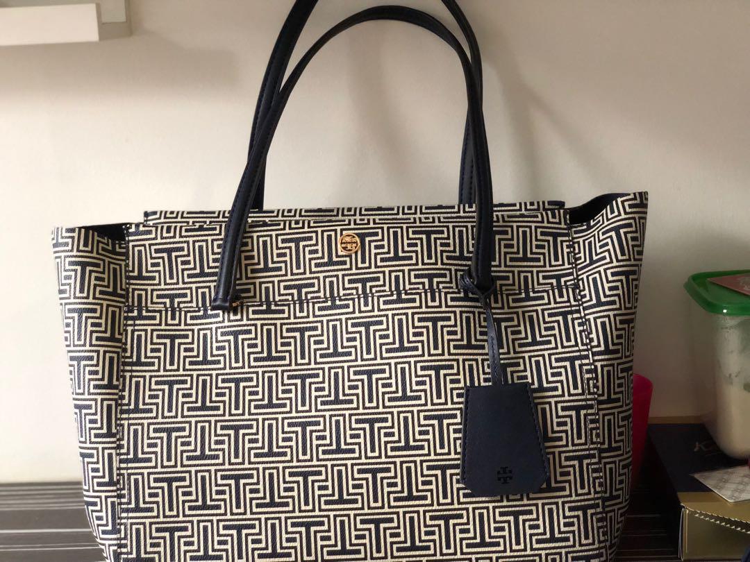 Tory Burch Parker Geo-T Tote Large, Luxury, Bags & Wallets on Carousell