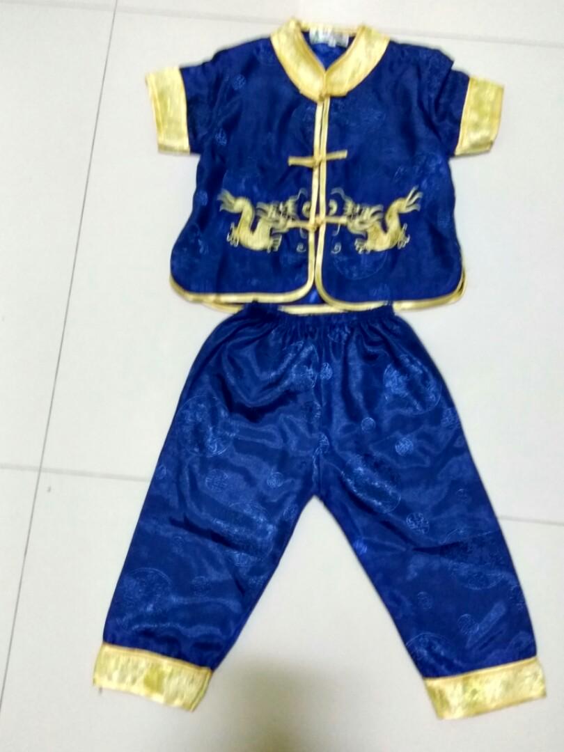 Traditional Chinese Clothes Boy S Chinese New Year Clothings Babies Kids Babies Kids Fashion On Carousell