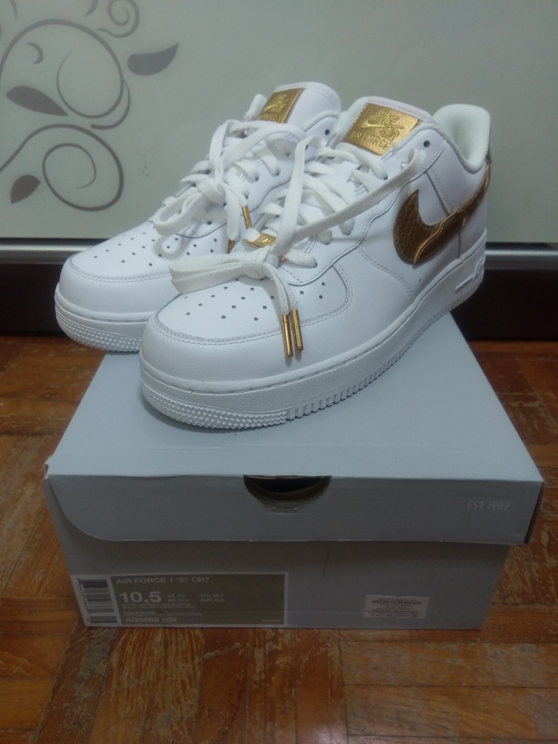 US10.5 Nike Air Force 1 low CR7 golden patchwork Men s Fashion