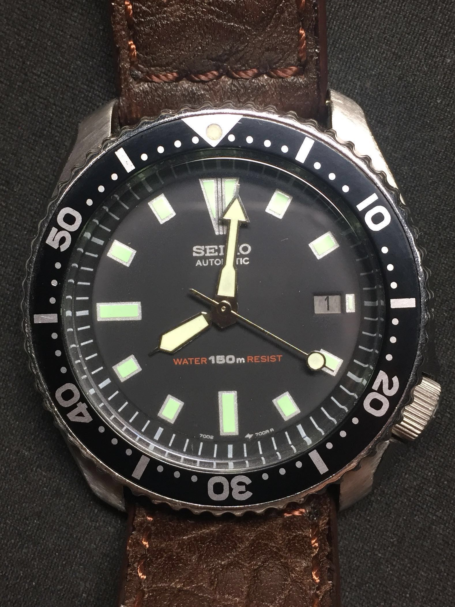 Vintage Seiko 7002-7000 Black Dial Automatic Divers Watch, Men's Fashion,  Watches & Accessories, Watches on Carousell