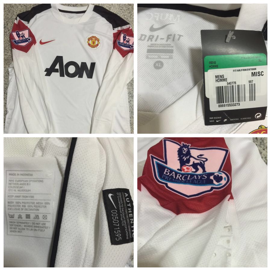 100 Authentic Nike Manchester United Player Issue Away Jersey Sports Sports Apparel On Carousell