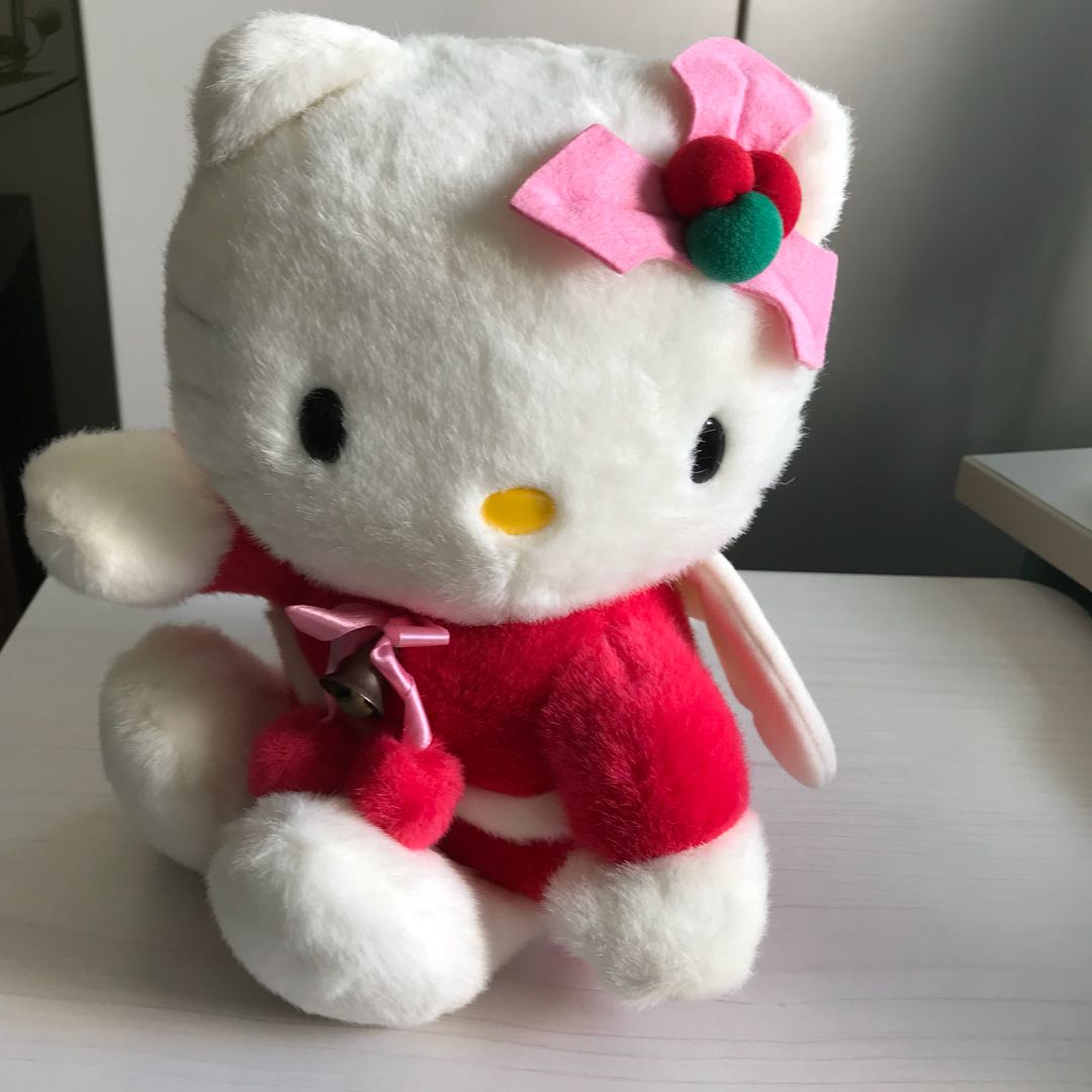 hello kitty christmas plush