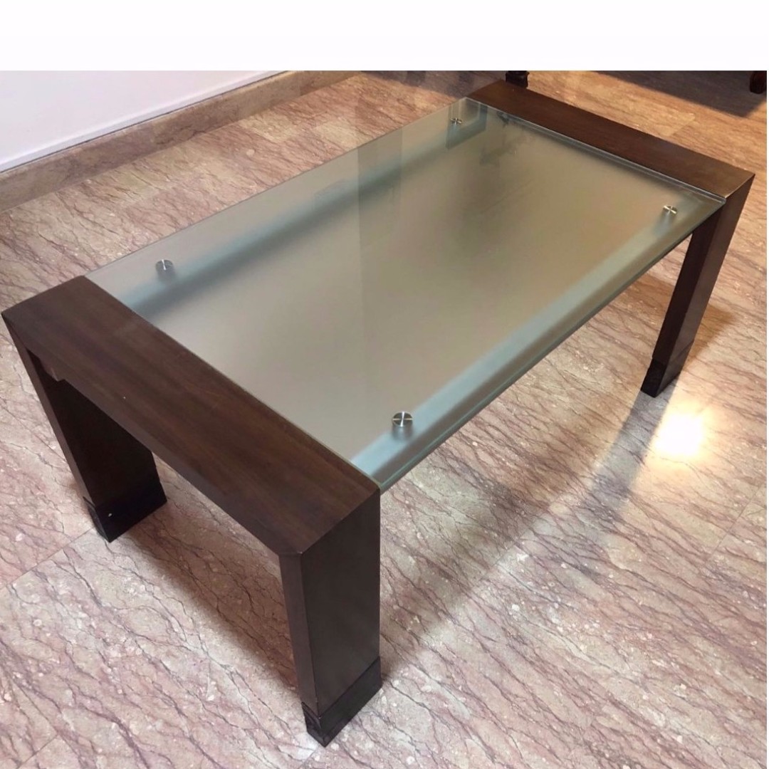 Glass Top Teakwood Coffee Table Furniture Tables Chairs On