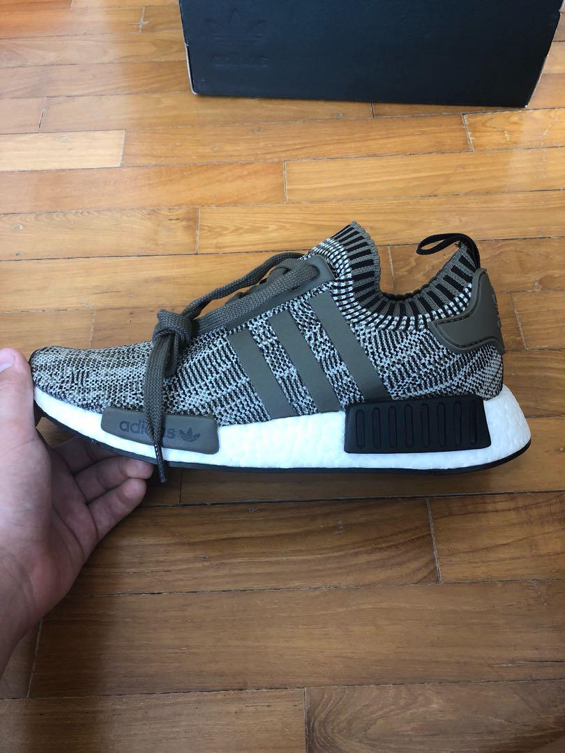 Adidas NMD R1 PK Sesame Men s Fashion Footwear Sneakers on