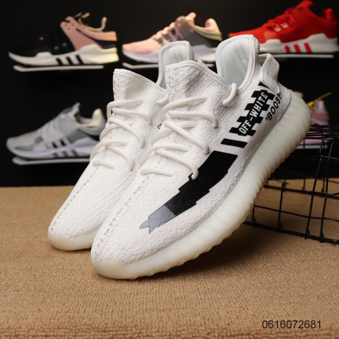 adidas YEEZY // OFF - WHITE “BOOST”, Men's Fashion, Footwear, Sneakers on  Carousell