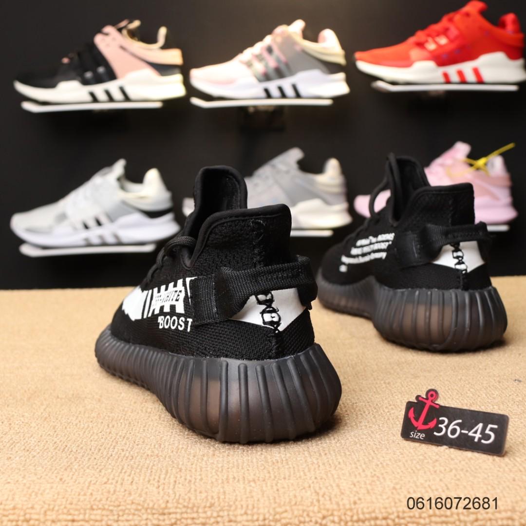 adidas YEEZY // OFF - WHITE “BOOST”, Men's Fashion, Footwear, Sneakers on  Carousell