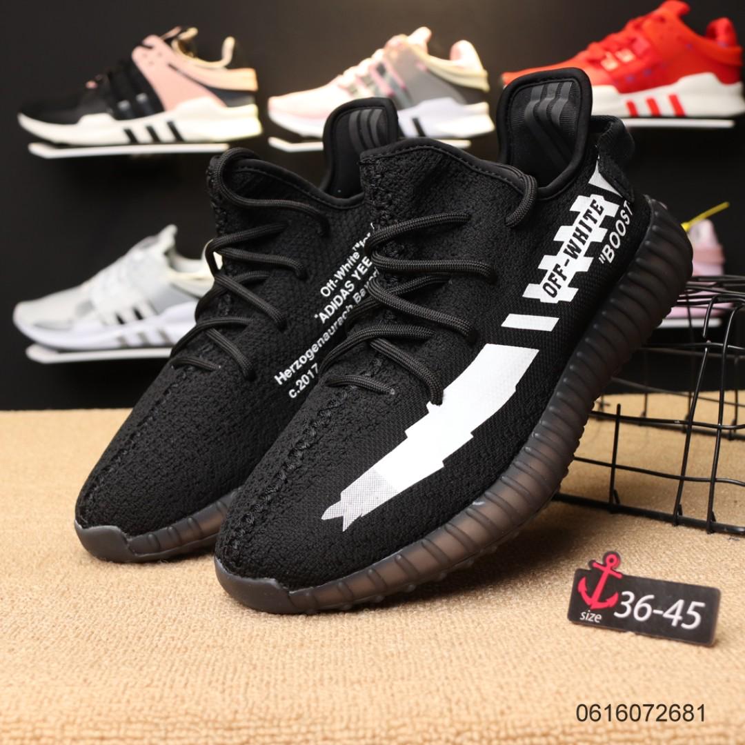 Adidas off-white yeezy 350 V2, Fashion, Footwear, Sneakers on Carousell