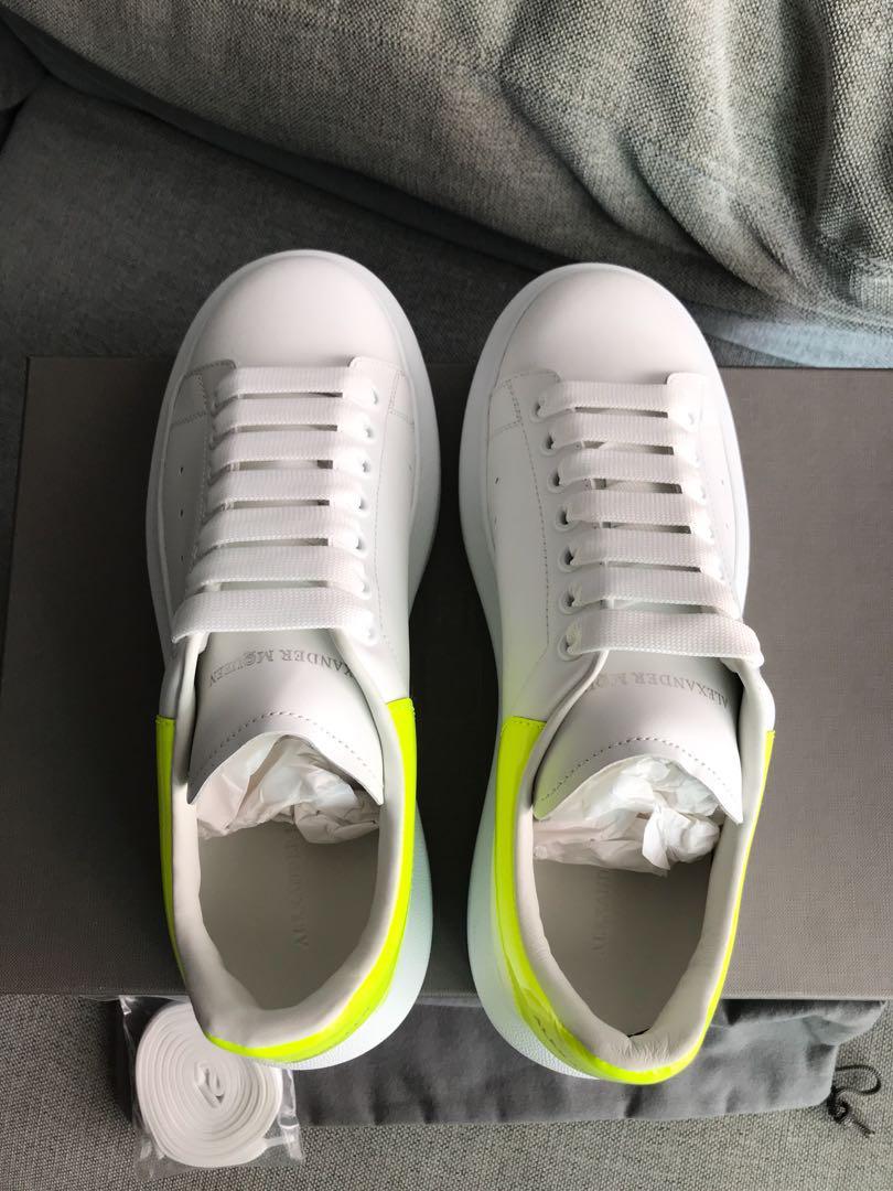Alexander mcqueen fluorescent yellow oversized sneakers on sale