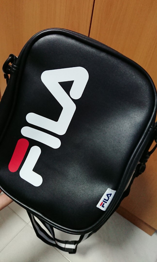 Fila leather sling bag shop