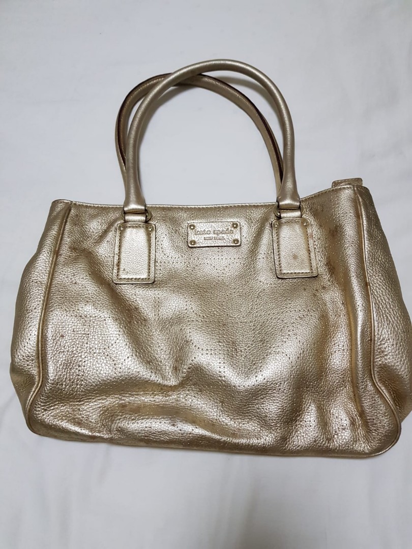 gold colour bag