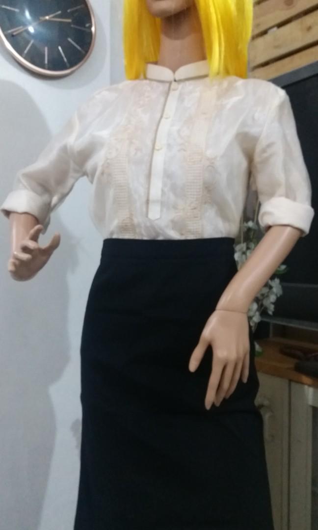 modern barong tagalog for female