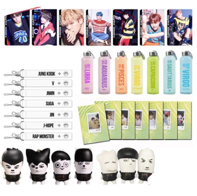 🌻BTS SET (Category: K-Wave Merchandise) located in Singapore. Submitted by bunssodan. (Listing ID 184464111, Image 1). Description: ✨ BTS SET ✨ 1 @ $20 || OTHERS SELLING AT $25 !! || 🌙 ; do note that this is a UNOFFICIAL & PREORDER listing ! 🌙 ; able to choose colour , see 2nd pic for size chart ! 🌻 INFORMATION - items takes about 1-3 weeks max to arrive . look at the second picture for size chart . confirm your order before you decide to buy
