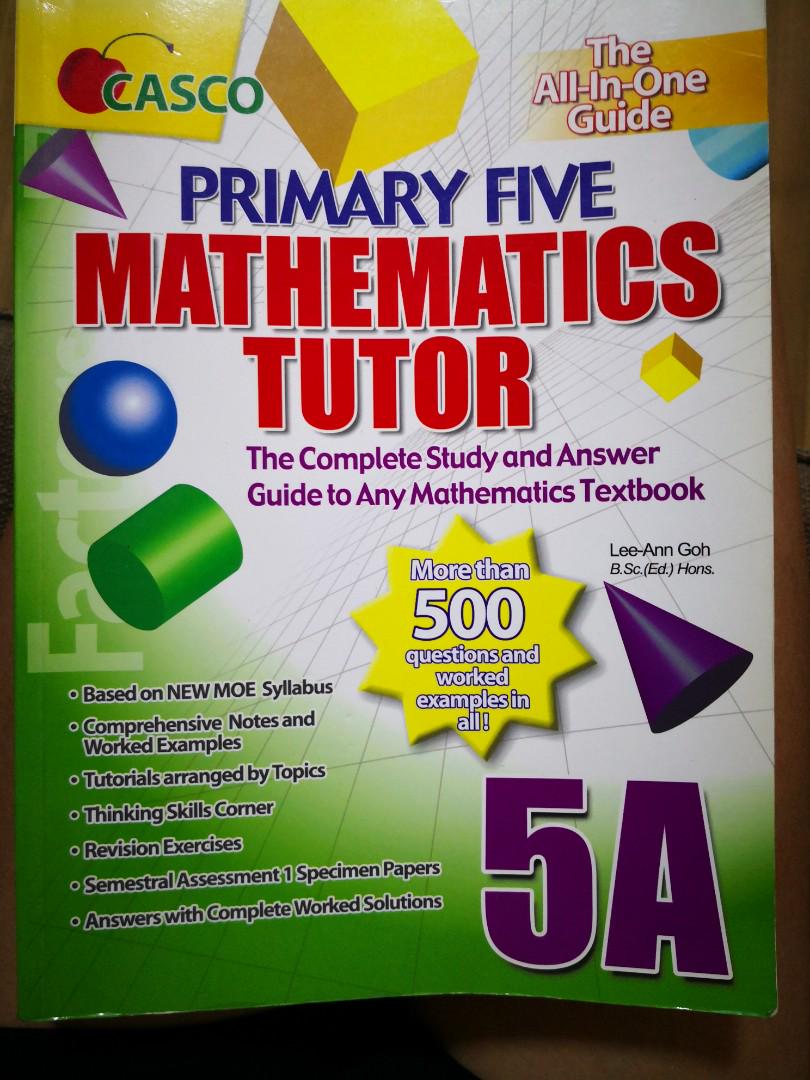 Casco Primary Five Math Tutor Books Stationery Textbooks