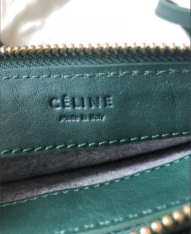Celine trio sales bag green