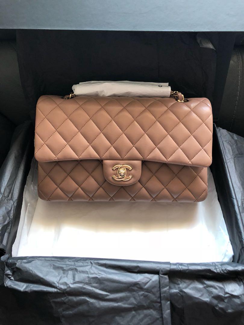 Chanel camel color bag store