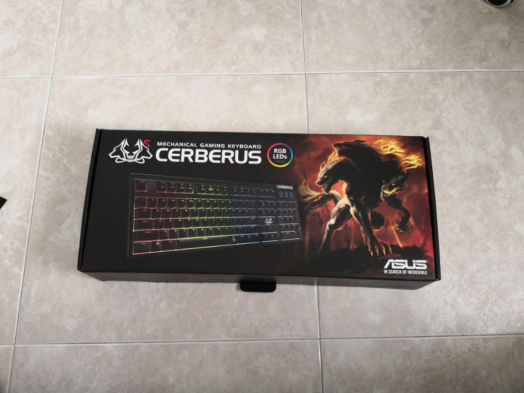 Cheapest Great Condition Asus Cerberus Mechanical Gaming Keyboard Rgb Red Switches Electronics Computer Parts Accessories On Carousell
