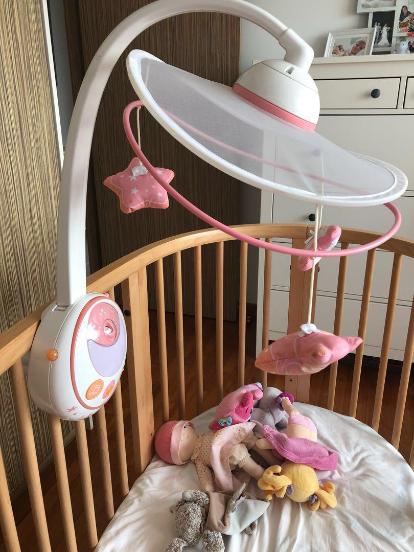 chicco cot mobile pink