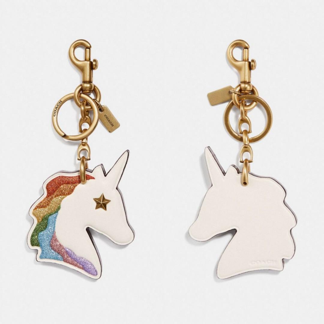 Coach unicorn bag shop charm