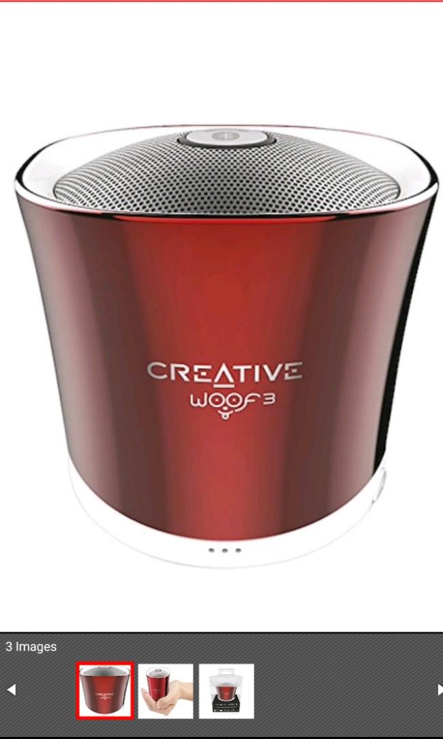 creative woof 3 bluetooth wireless speaker