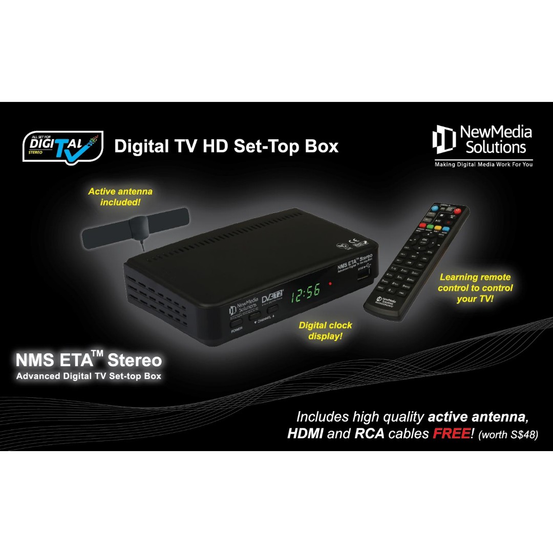 Digital TV Set Top Box + Antenna, TV & Home Appliances, TV