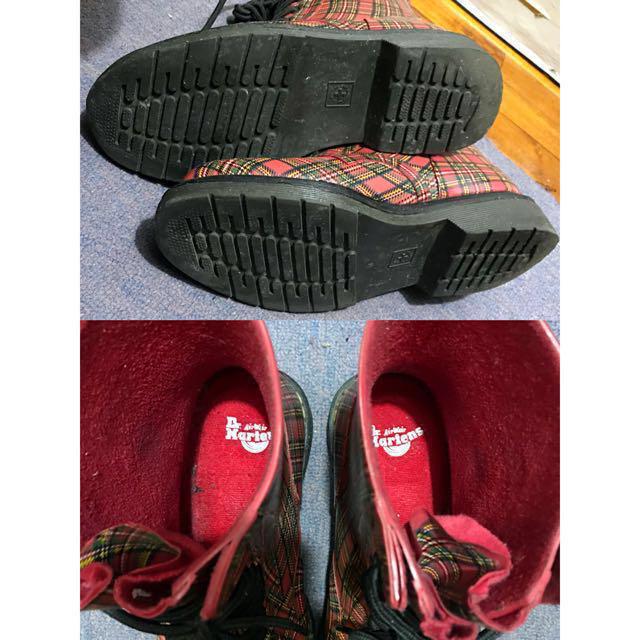 red doc martin shoes