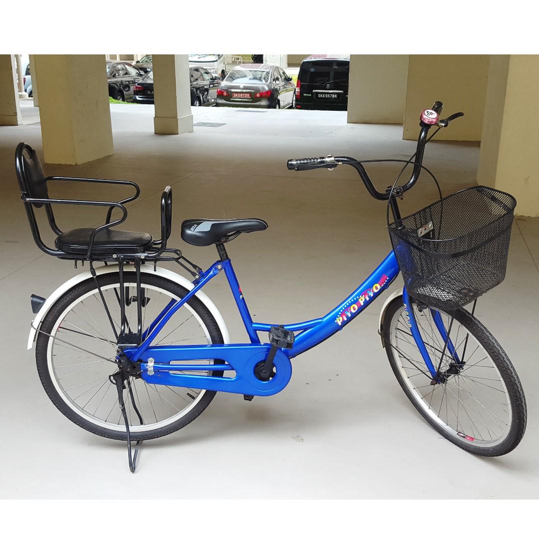 ladies bike with child seat for sale