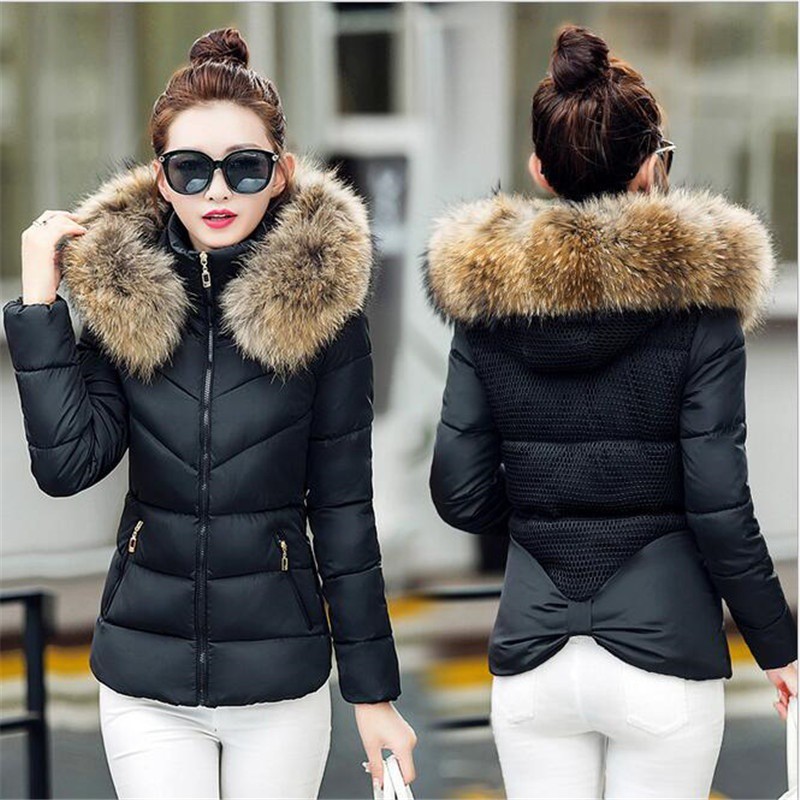 Fur collar jacket womens outlet