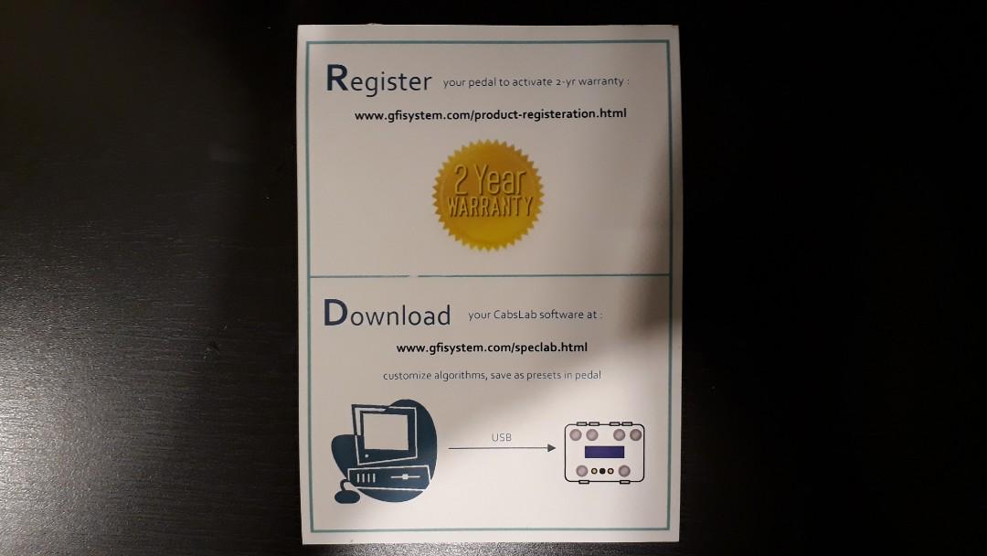 GFI SYSTEM SPECULAR TEMPUS (Reverb & Delay Pedal) (Freebies included